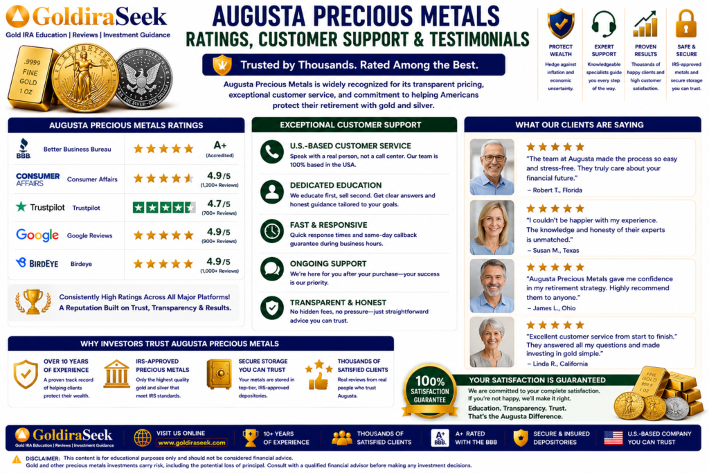 Augusta Customer support, Testomonials and ratings